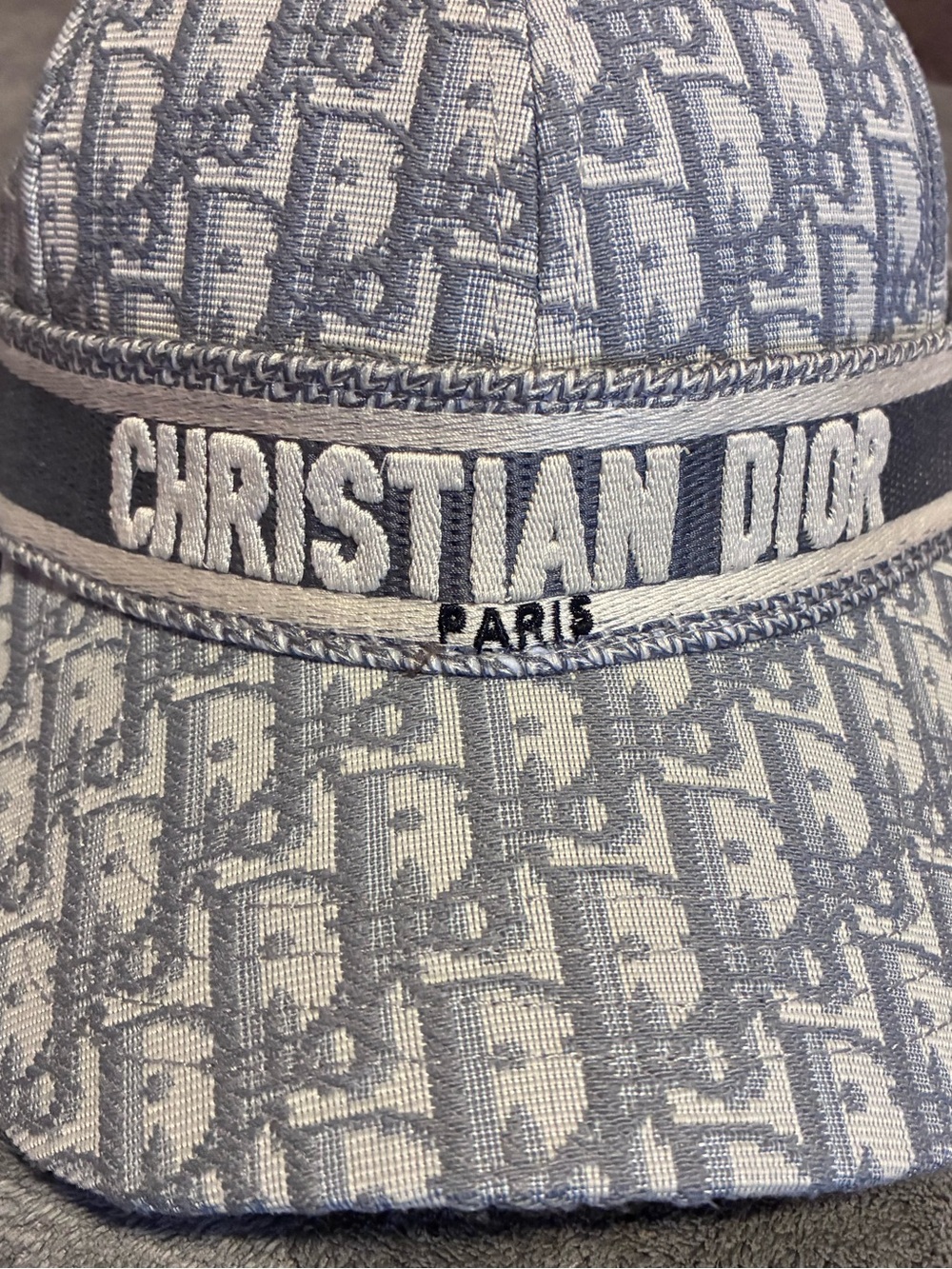 ✨Dior Blue Monogram Baseball Cap with Logo Band | DIOR STATEMENT PIECE ✨ - Picture 2 of 3